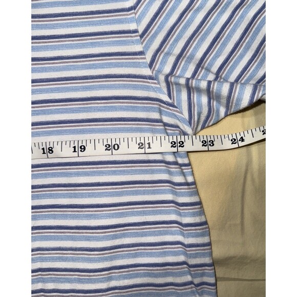Desert Dunes Striped Polo Shirt Blue White Short Sleeve Men’s XXL Casual Golf - Picture 3 of 5